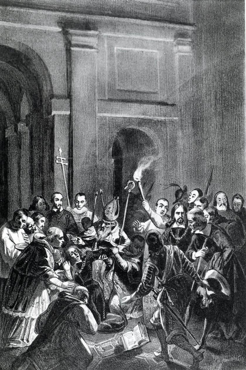 Rappresentazione di una scena di esorcismo da Unknown artist