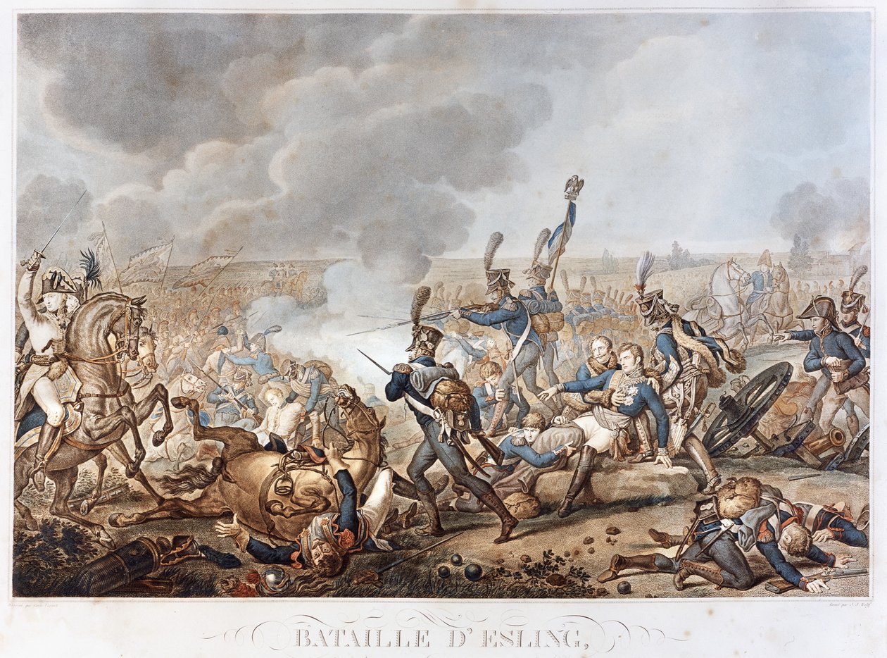Rappresentazione della Battaglia di Esling del 22 maggio da Unknown artist