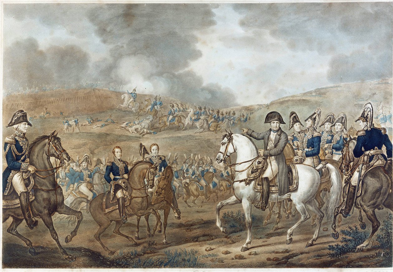 Rappresentazione della battaglia della Moskova a Borodino il 7 settembre da Unknown artist