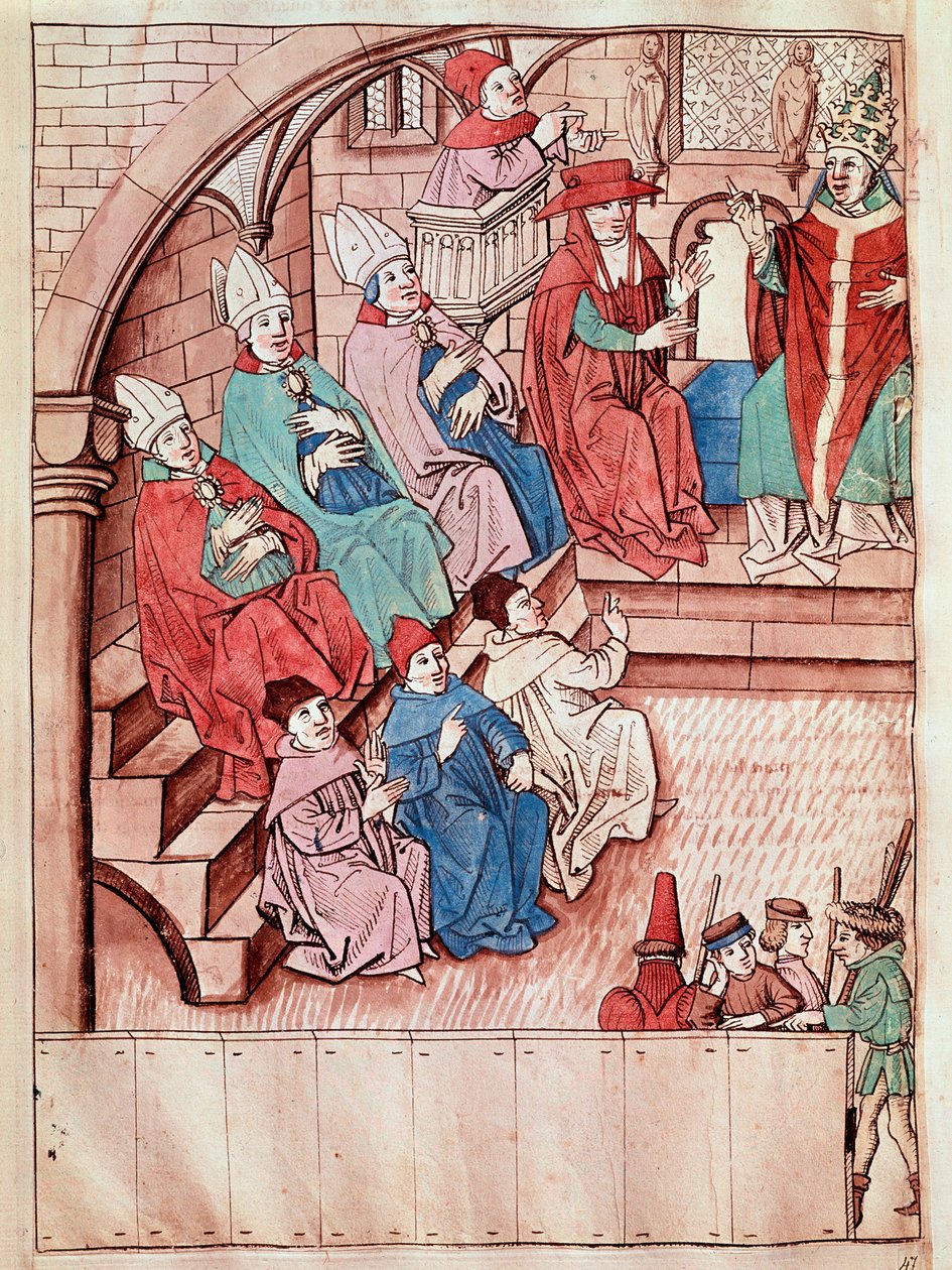 Rappresentazione del Concilio di Costanza tra il 1414 e il 1418 da Unknown artist