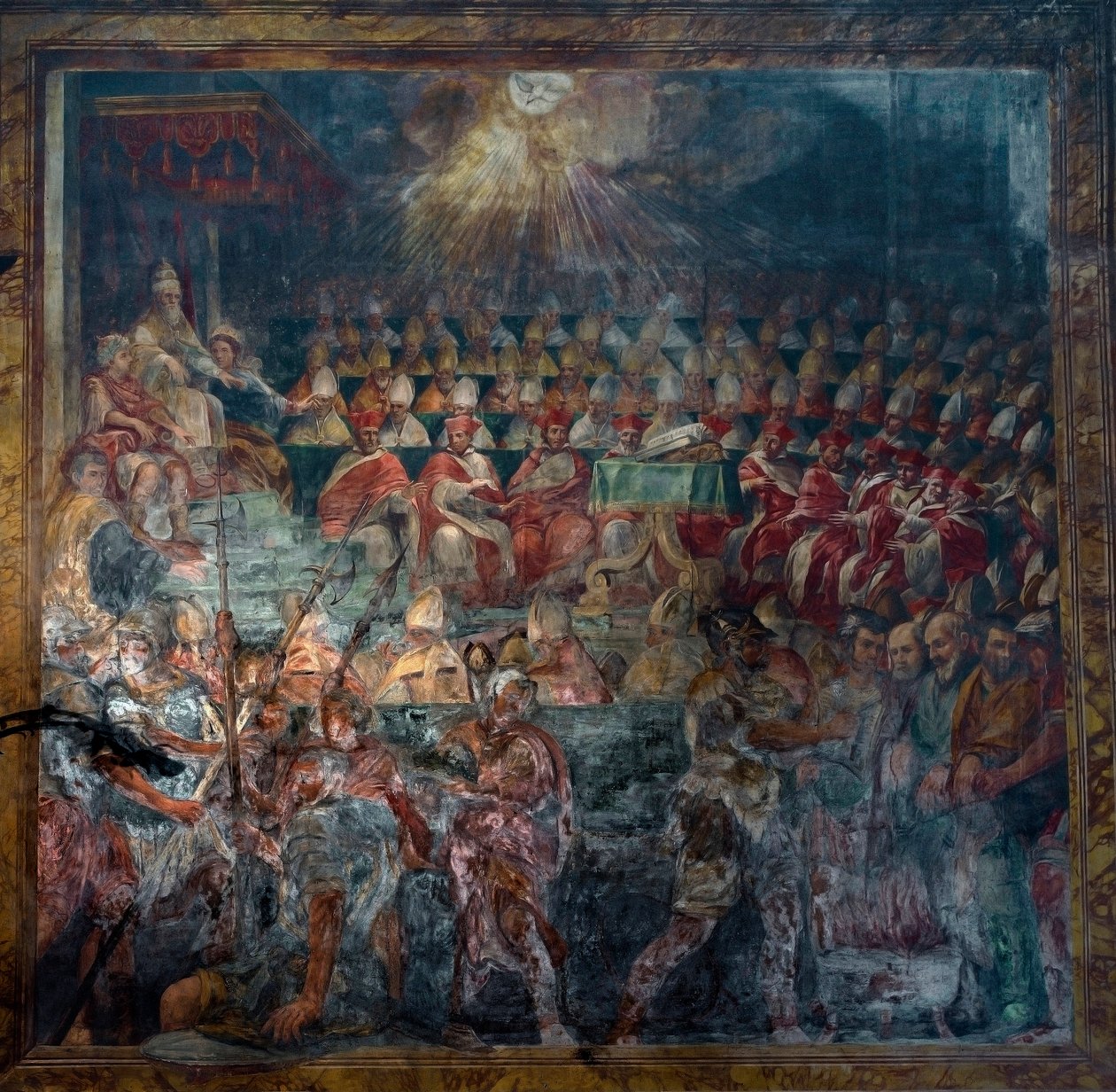 Rappresentazione del Primo Concilio di Nicea, Primo Concilio Ecumenico, nel 325 da Unknown artist
