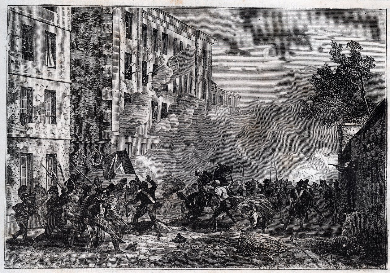Rivoluzione 1830 - Morte del politecnico Louis Vaneau da Unknown artist