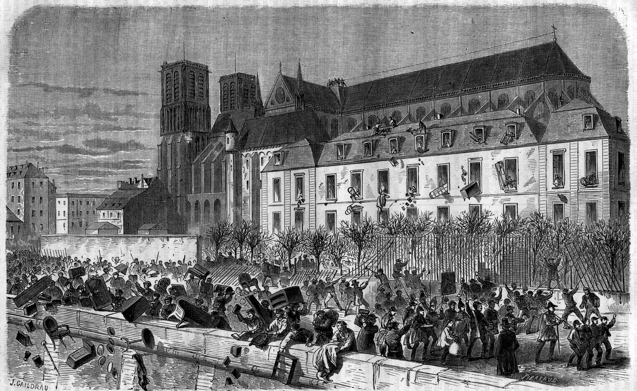 Rivoluzione del 1830: Saccheggio dell