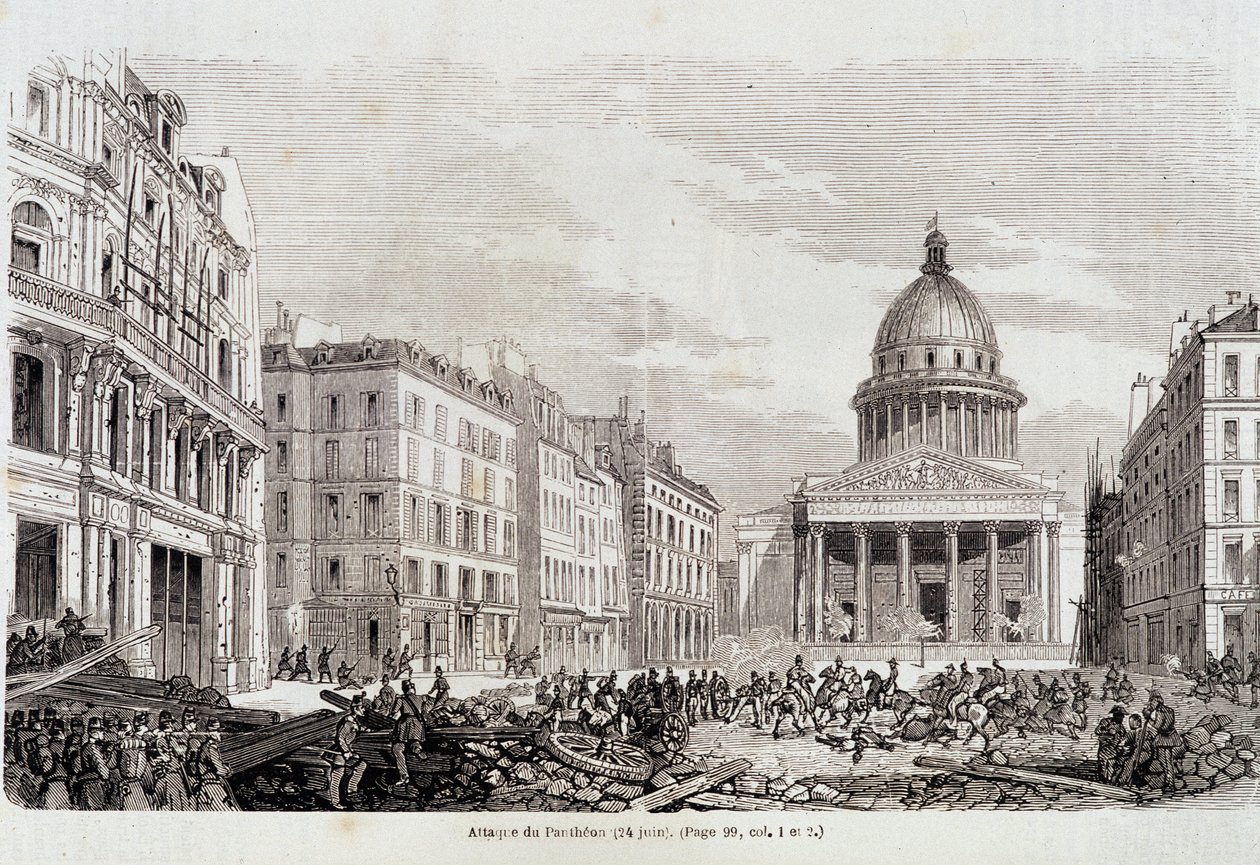 Rivoluzione del 1848: Attacco del Pantheon il 24 giugno 1848 - in 