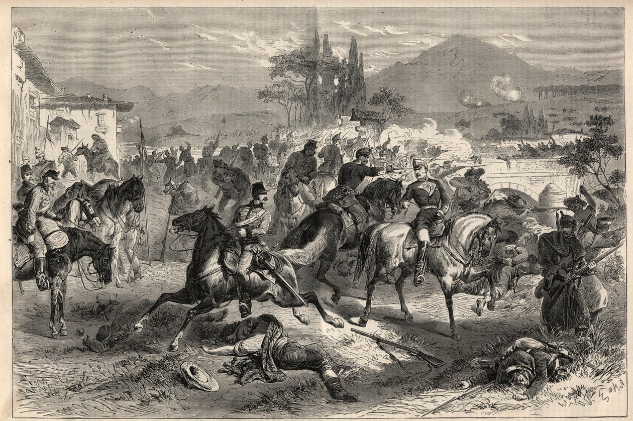 Rivoluzione di settembre 1868 in Spagna (Gloriosa): Battaglia di Alcolea vicino a Cordoba (20 settembre) da Unknown artist