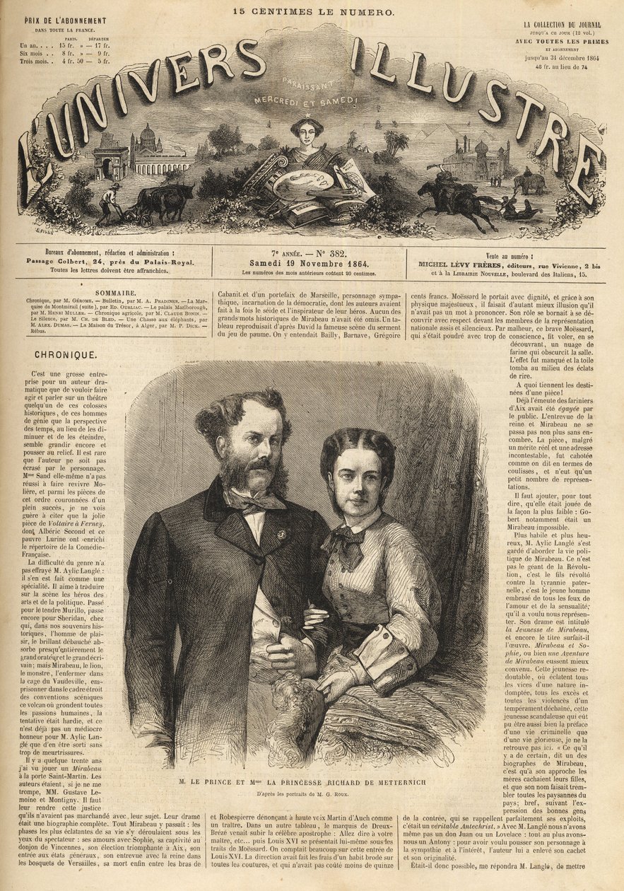 Richard Klemens von Metternich (1829-1895) e Pauline Metternich (1836-1921) - L