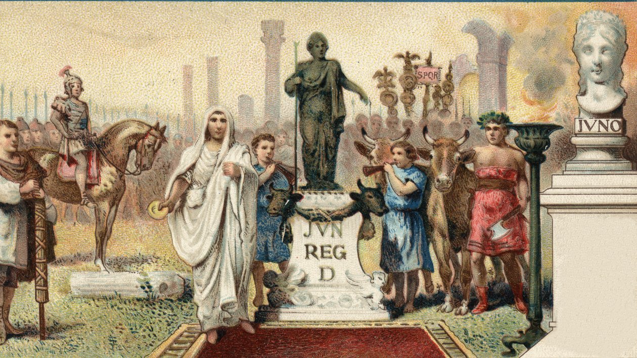 Tribuno della plebe: Gaio Sempronio Gracco (154-122 a.C.), statista romano, creò una nuova città (Junonia) a Cartagine. da Unknown artist
