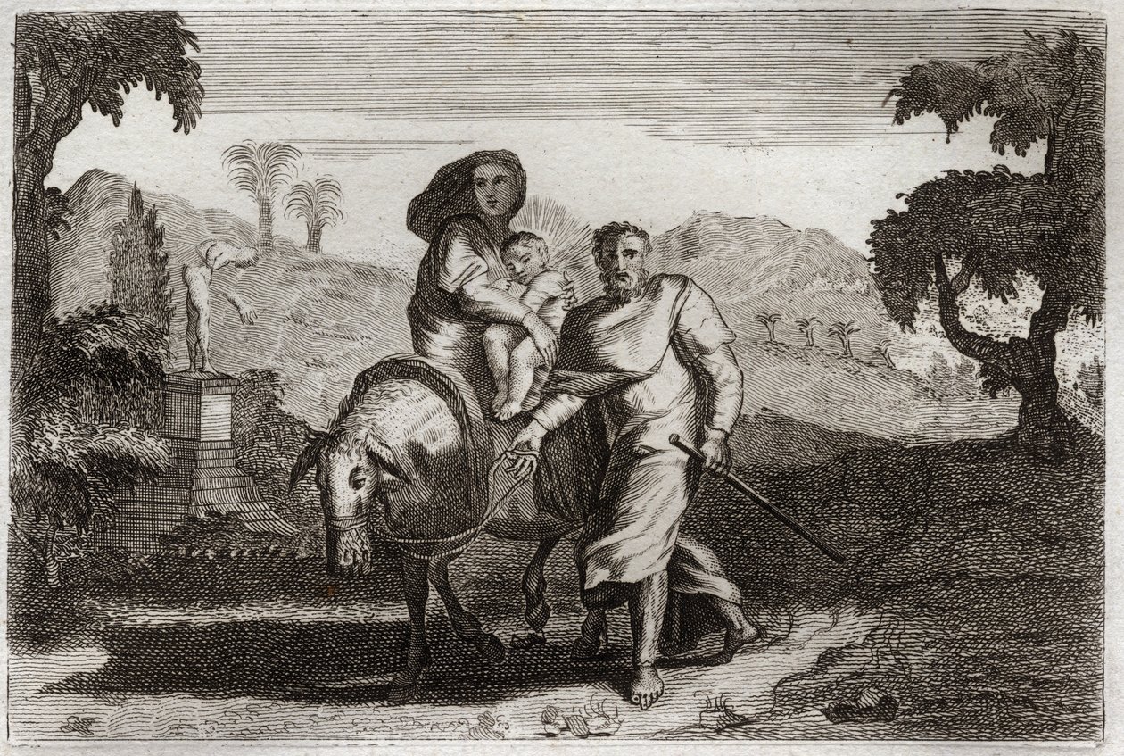 Bibbia di Royaumont, Nuovo Testamento: Fuga in Egitto da Unknown artist