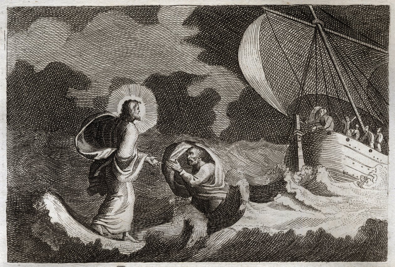 Bibbia di Royaumont, Nuovo Testamento: San Pietro cammina sull
