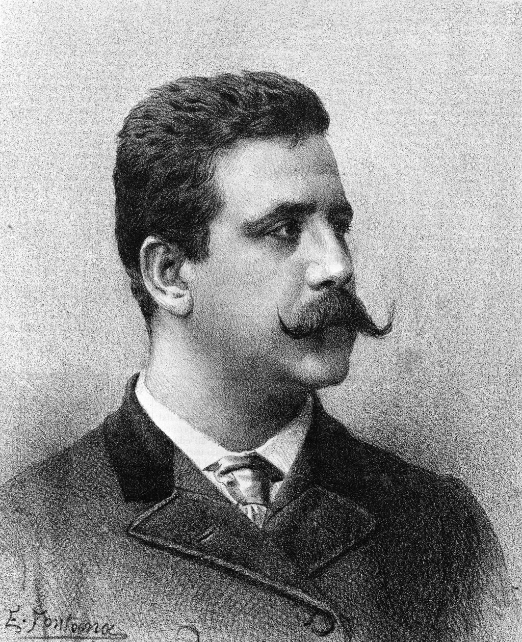 Ruggero Leoncavallo, compositore italiano (1858-1919) da Unknown artist