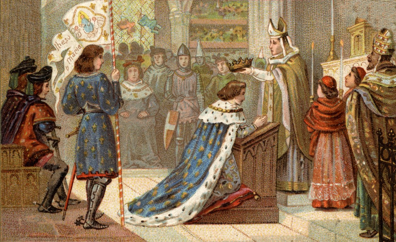 Incoronazione di Carlo VII (1403-1461) nella Cattedrale di Reims (17 luglio) da Unknown artist