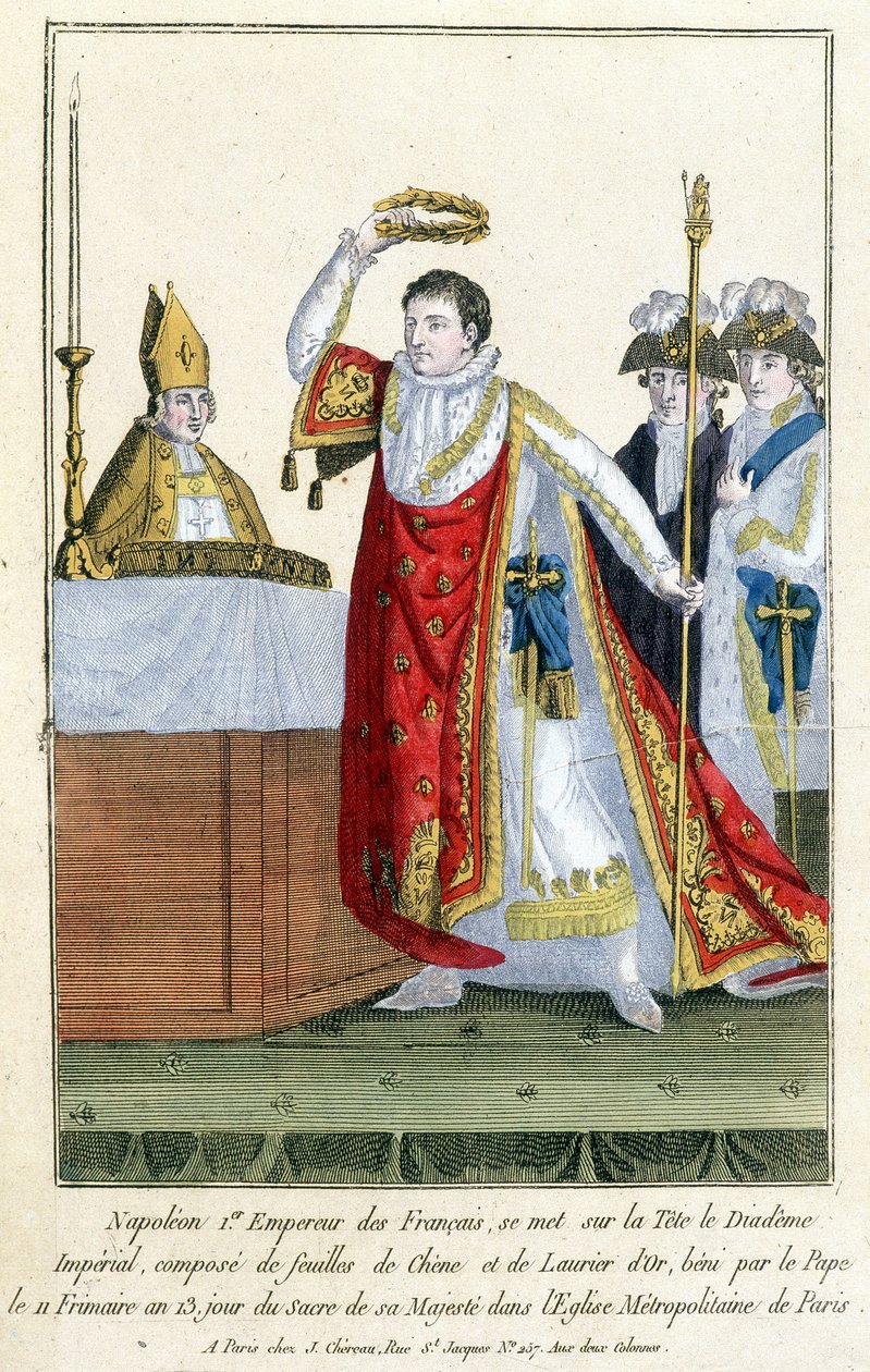 Napoleone incoronato nel 1804 da Unknown artist
