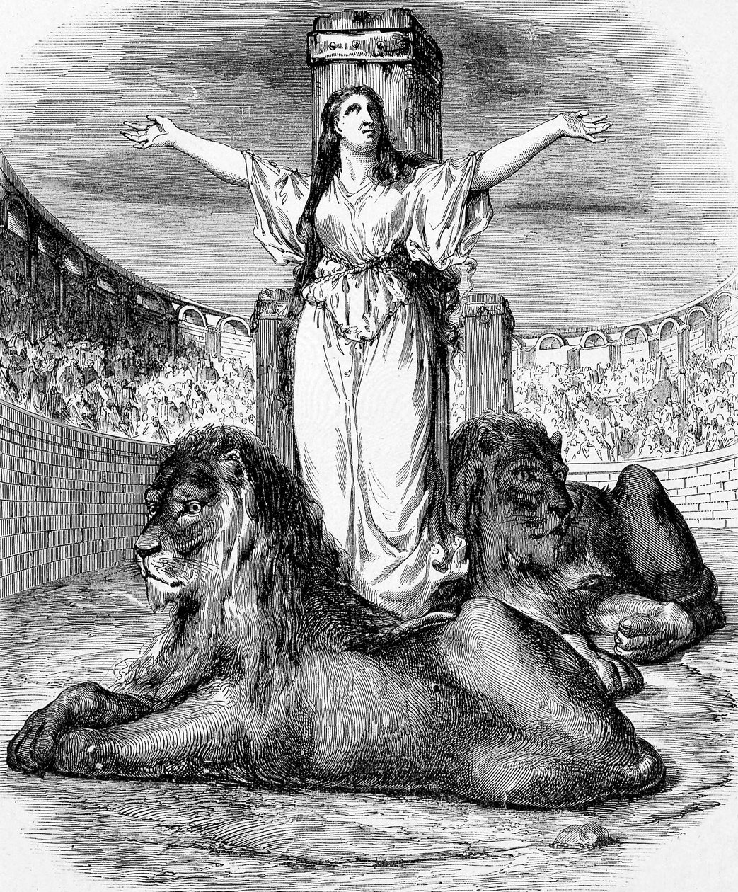 Santa Blandina, giovane schiava cristiana, martirizzata nell