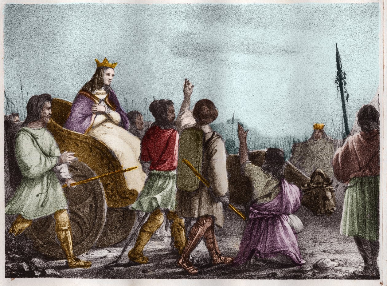 Santa Clotilde, Regina dei Franchi, moglie di Clodoveo I da Unknown artist
