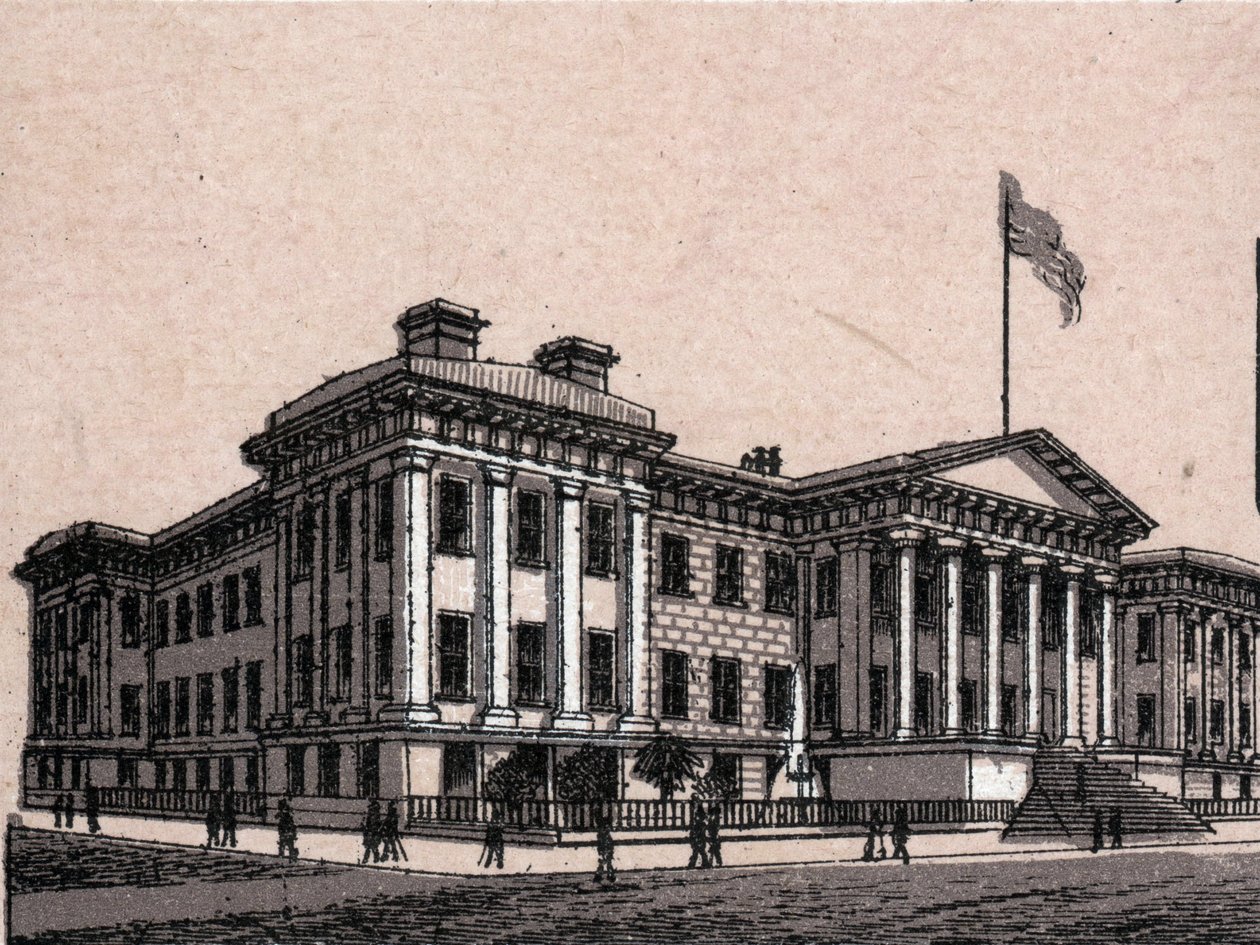 San Francisco, USA: vista della Zecca degli Stati Uniti in "Il mondo illustra 168 vedute" da Unknown artist