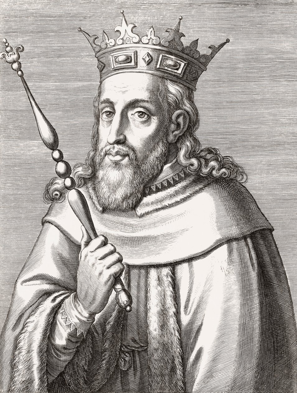Sancho II, Re del Portogallo. Ritratto. da Unknown artist