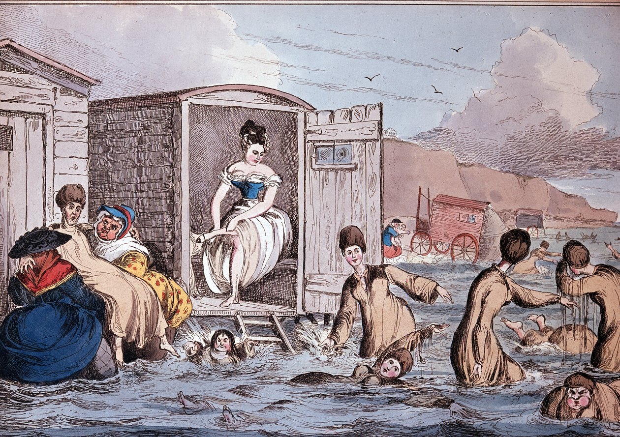 Bagni di mare a Brighton - XIX secolo, B.N. da Unknown artist