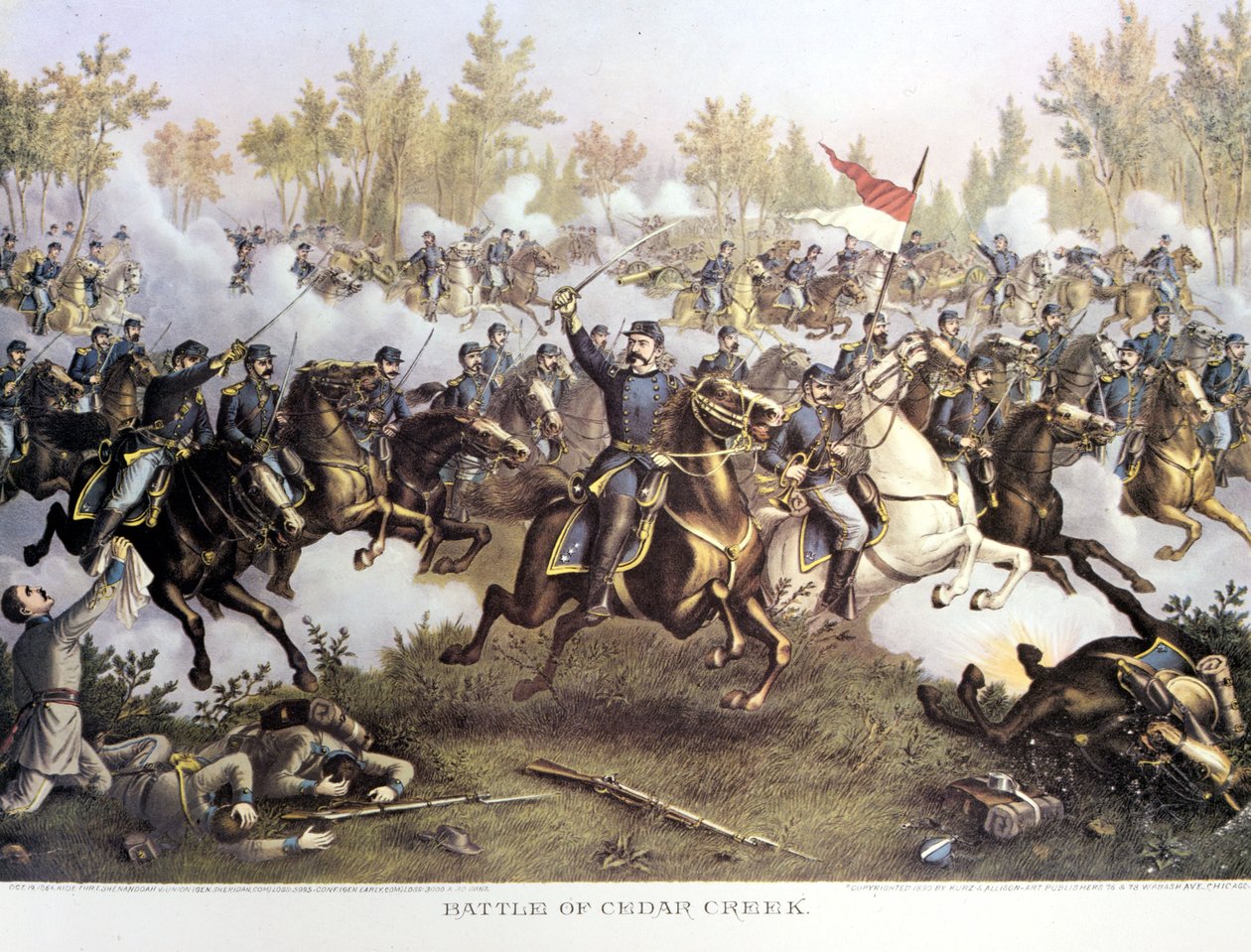 Guerra di secessione (1861 - 1865) o guerra civile americana: 19 ottobre da Unknown artist