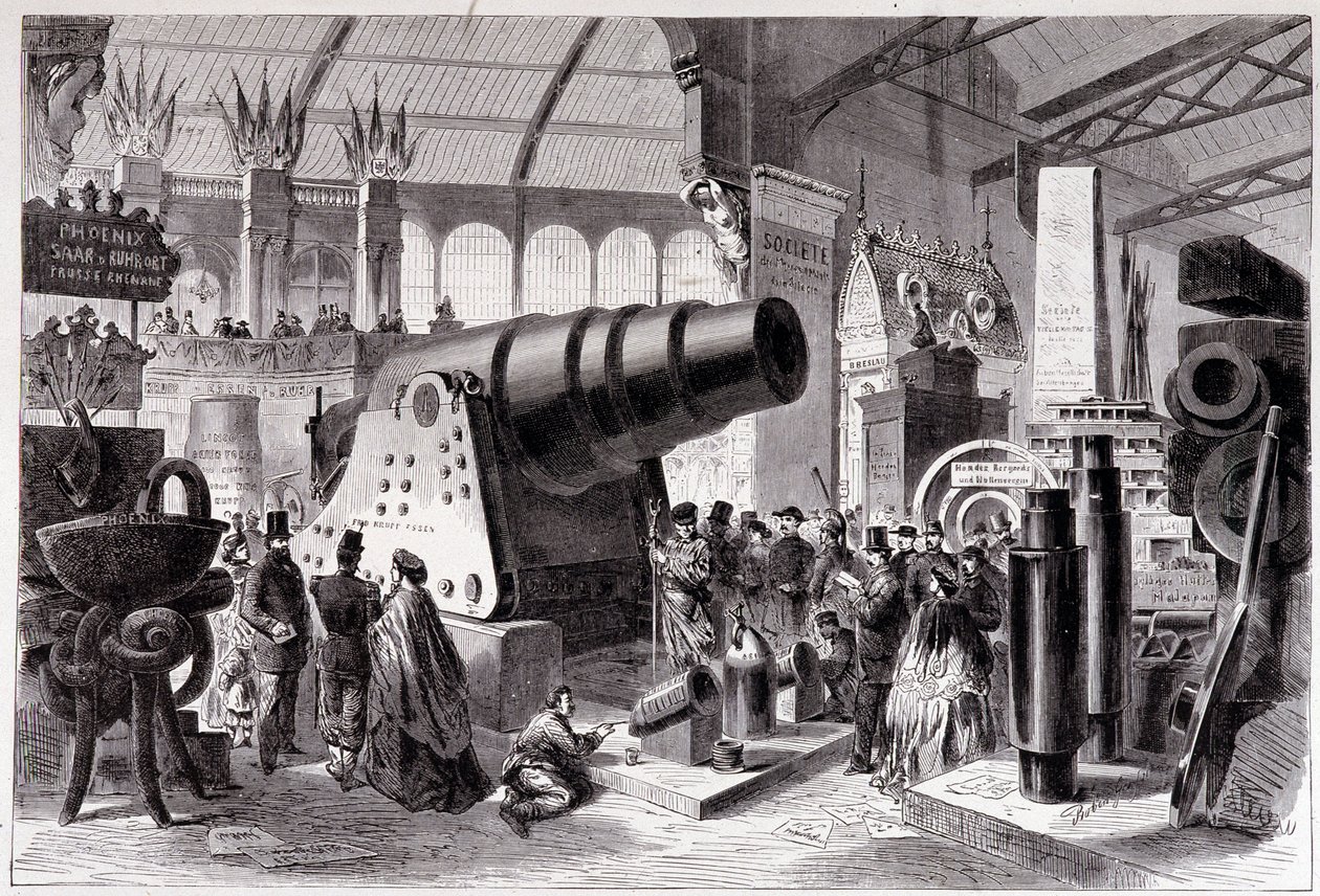 Sezione di Metallurgia Prussiana (Cannone) nella Galleria delle Macchine da Unknown artist