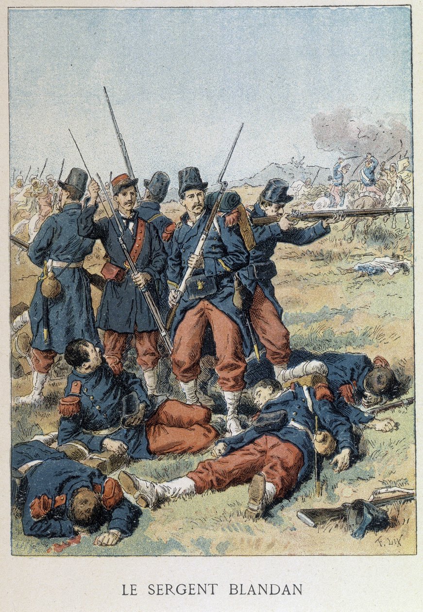 Il sergente Blandan morì durante la conquista dell