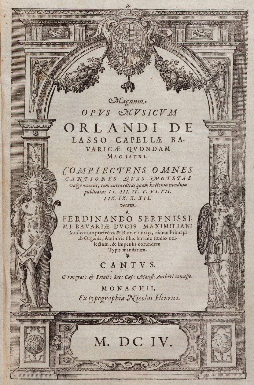 Spartito dei Psalmi Poenitentiales di Roland de Lassus (1604) da Unknown artist