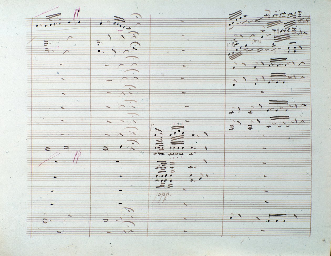 Pagina di spartito della Grande sinfonia (op. 8) di Carl August Cannabich da Unknown artist