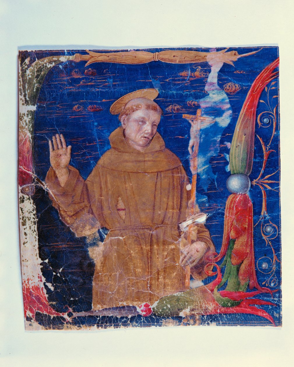 Illustrazione singola da un codice perduto della seconda metà (pergamena) da Unknown Artist