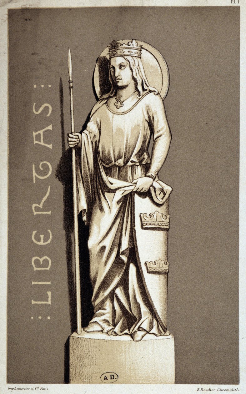 Statua che rappresenta La Libertà di Chartres da Unknown artist