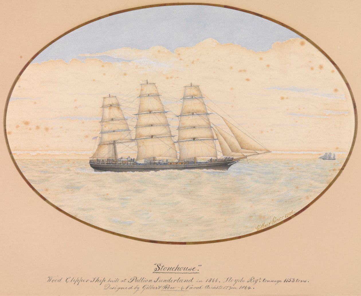 Nave clipper in legno 