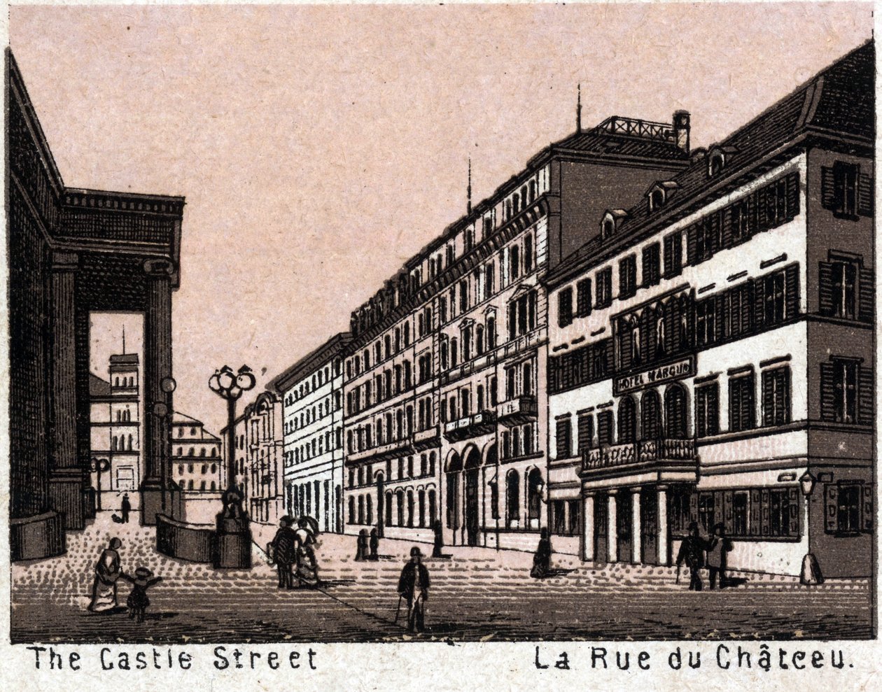 Stoccarda, Germania: vista di Schlossstraße da Unknown artist