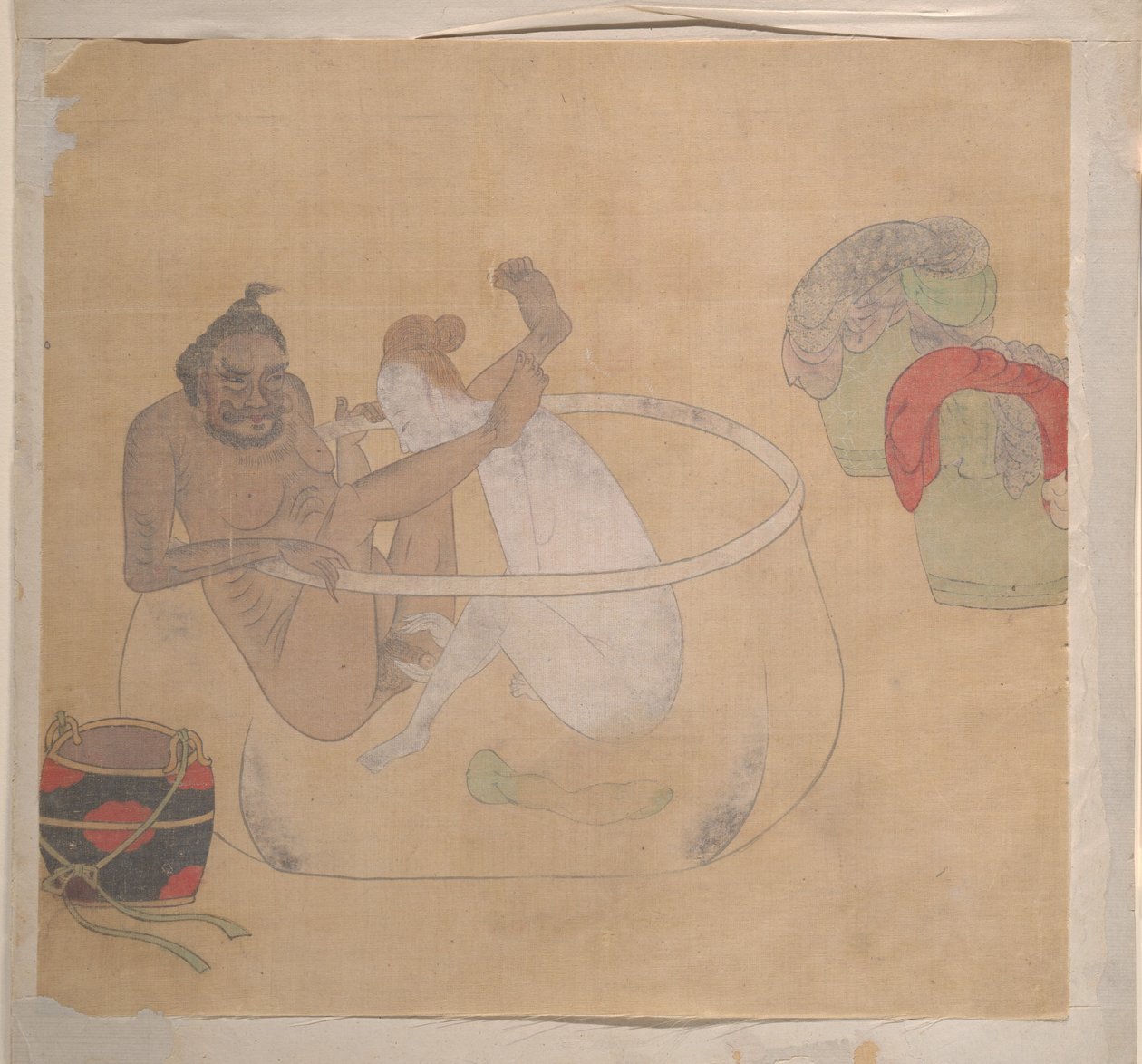 Ufficiale tartaro con signora bionda da Unknown Artist