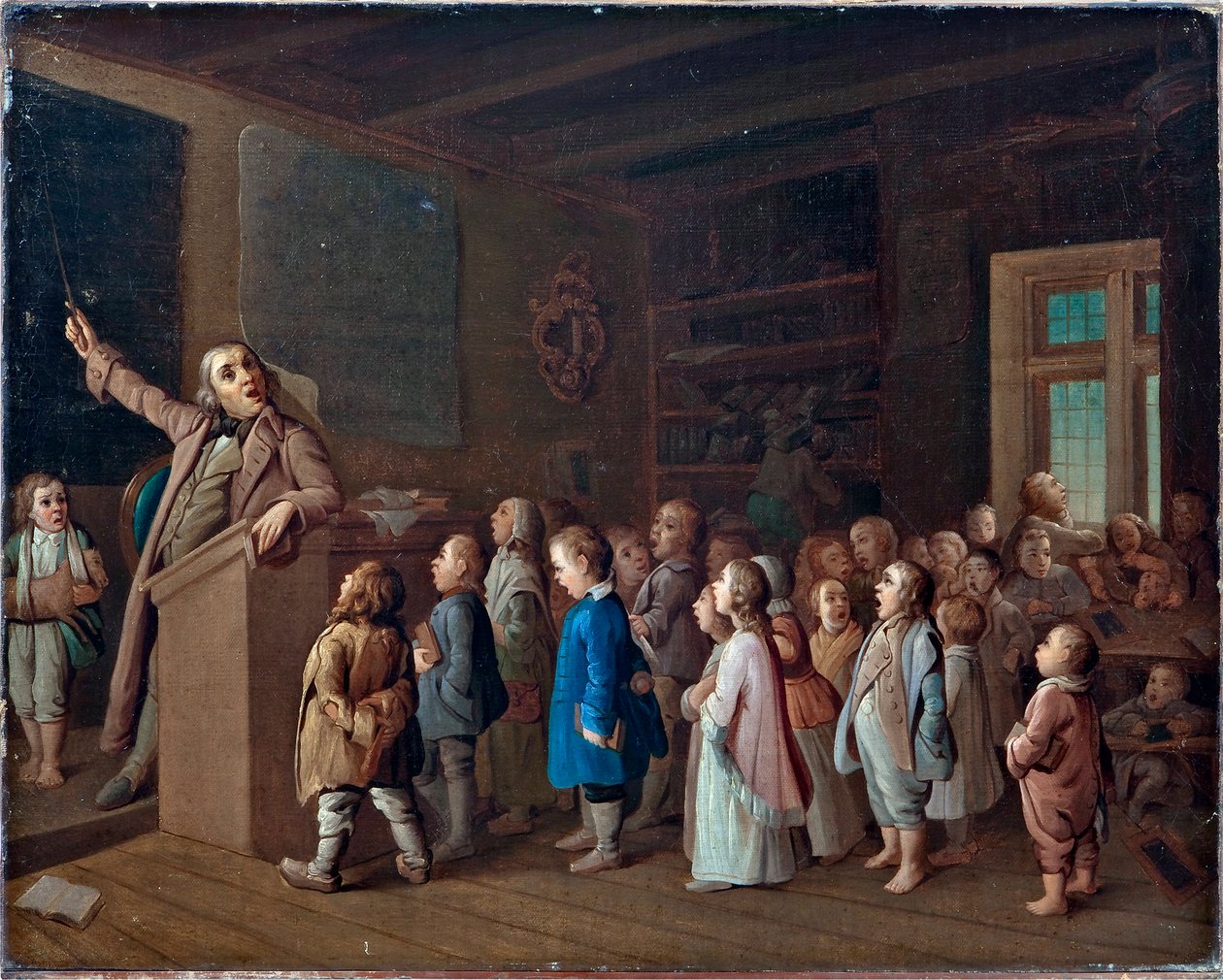 Insegnamento nella scuola di campagna da Unknown artist