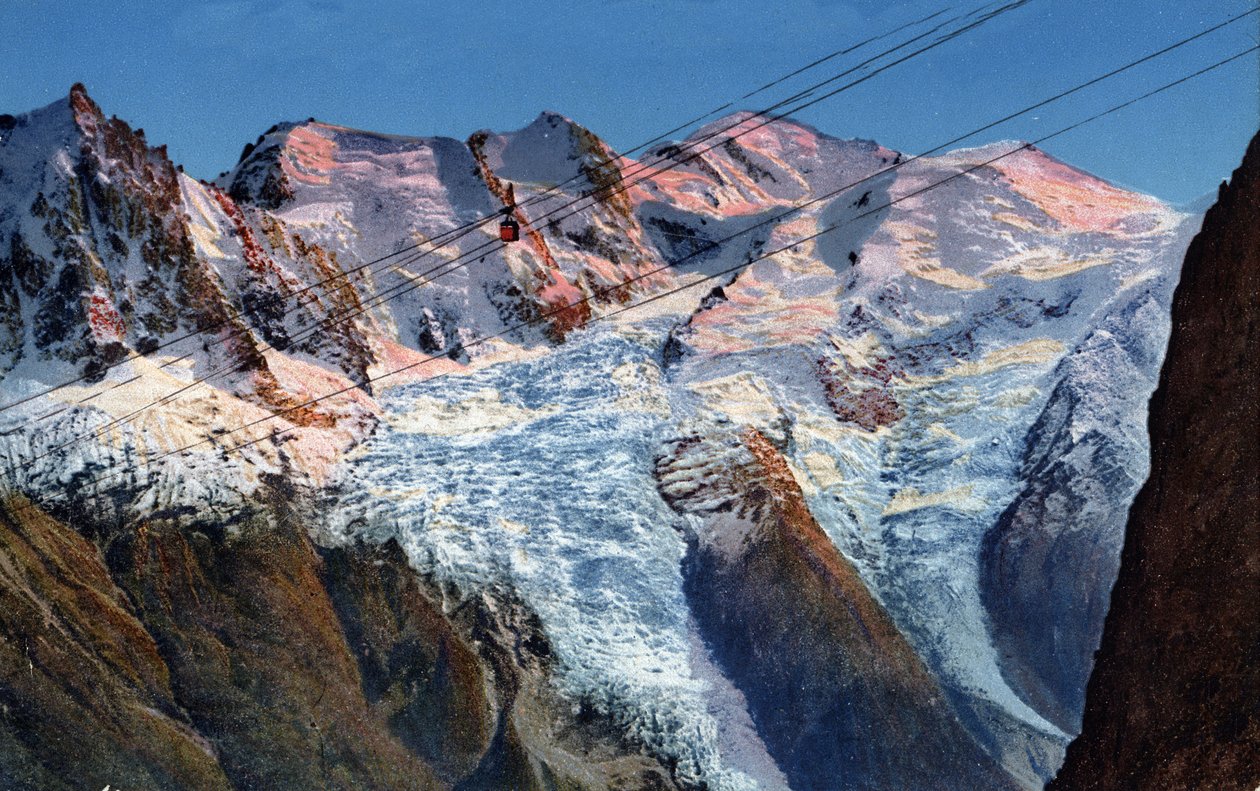 Telepherique Planpraz-le-Brevent Chamonix, Alta Savoia, Rodano-Alpi, Francia da Unknown Artist