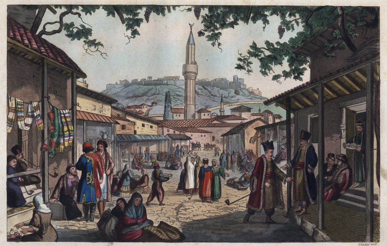 Il mercato del bazar di Atene all