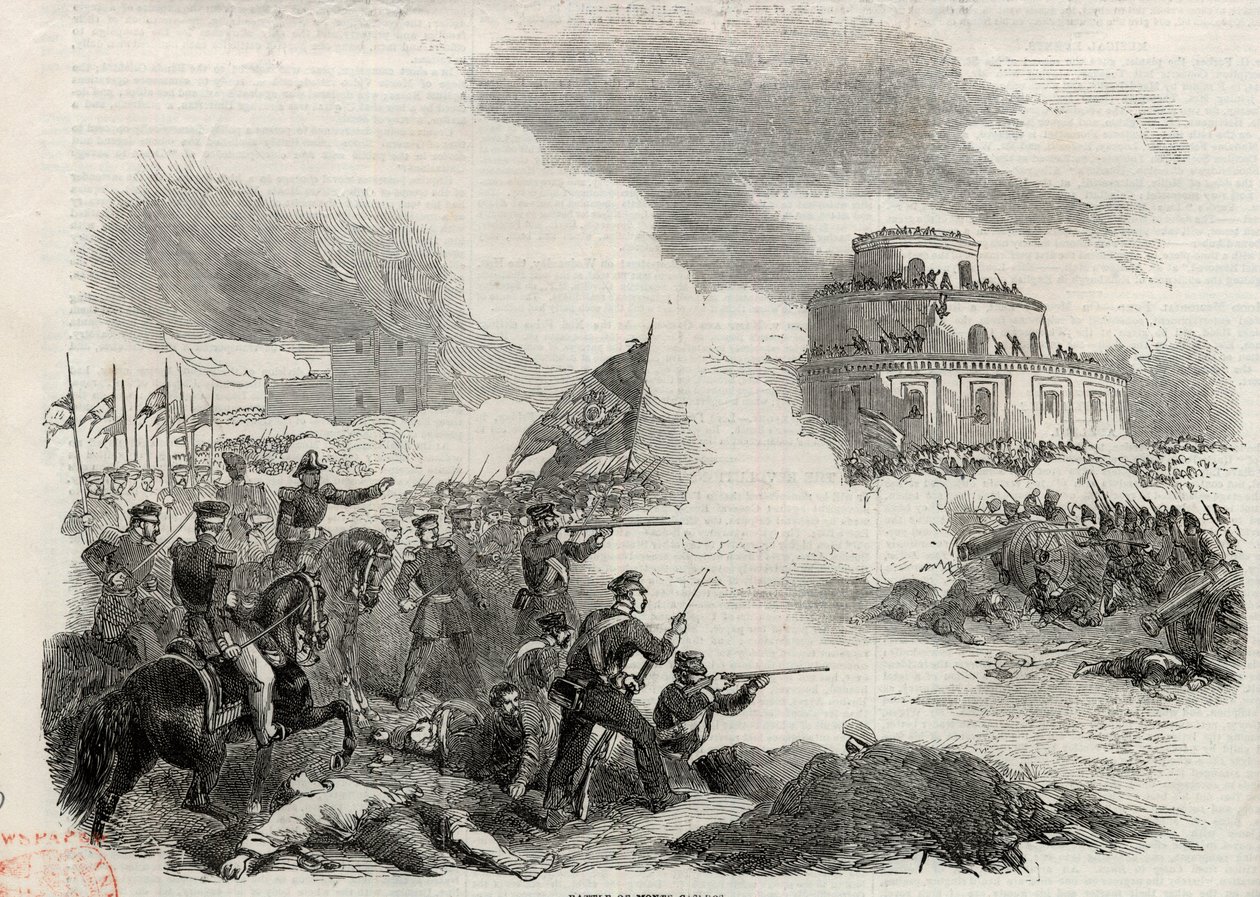 La Battaglia di Monte Caseros nell