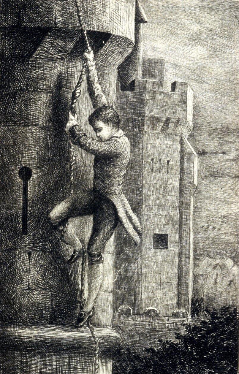 La Certosa di Parma di Stendhal. Incisione del XIX secolo da Unknown artist