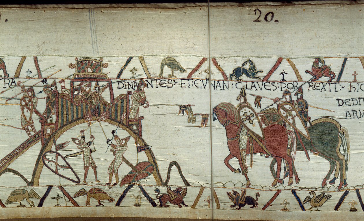 Il Duca di Bretagna consegna al Duca di Normandia le chiavi della città alla fine di una lancia da Unknown artist