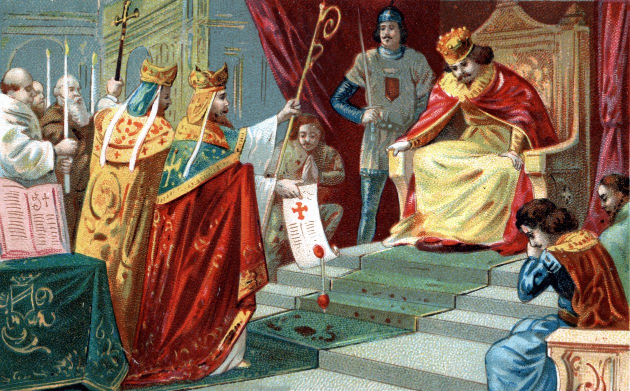 Scomunica di Roberto II il Pio (ca. 970-1031), re di Francia, nel 997 da Unknown artist