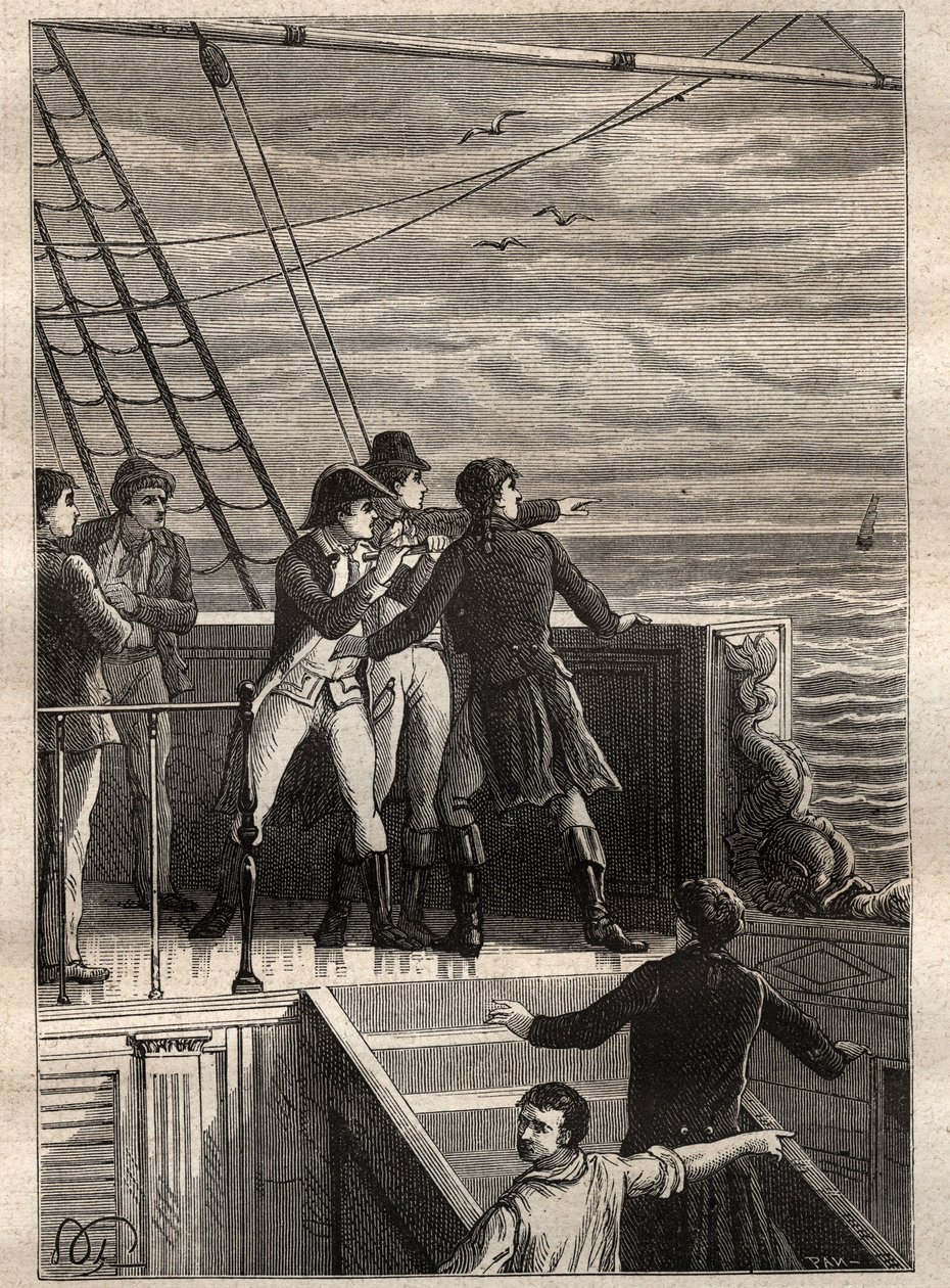 La spedizione nelle terre meridionali (1800-1803) di Nicolas Baudin (1754-1803): i marinai al largo della Nuova Olanda (Australia) segnalano una vela all