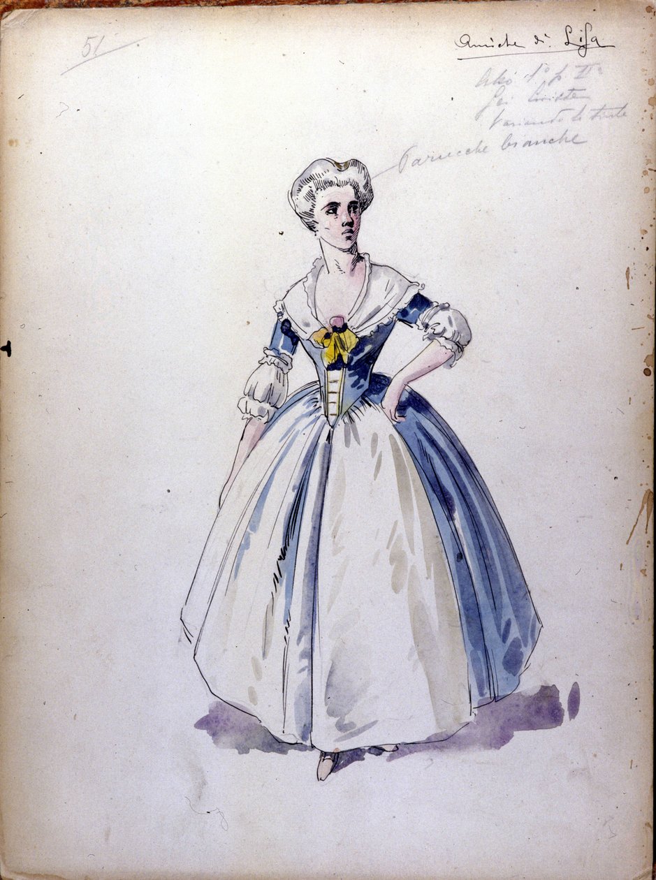 La dama di picche: opera composta nel 1890 da Piotr o Petr Ilyich Tchaikovsky da Unknown artist
