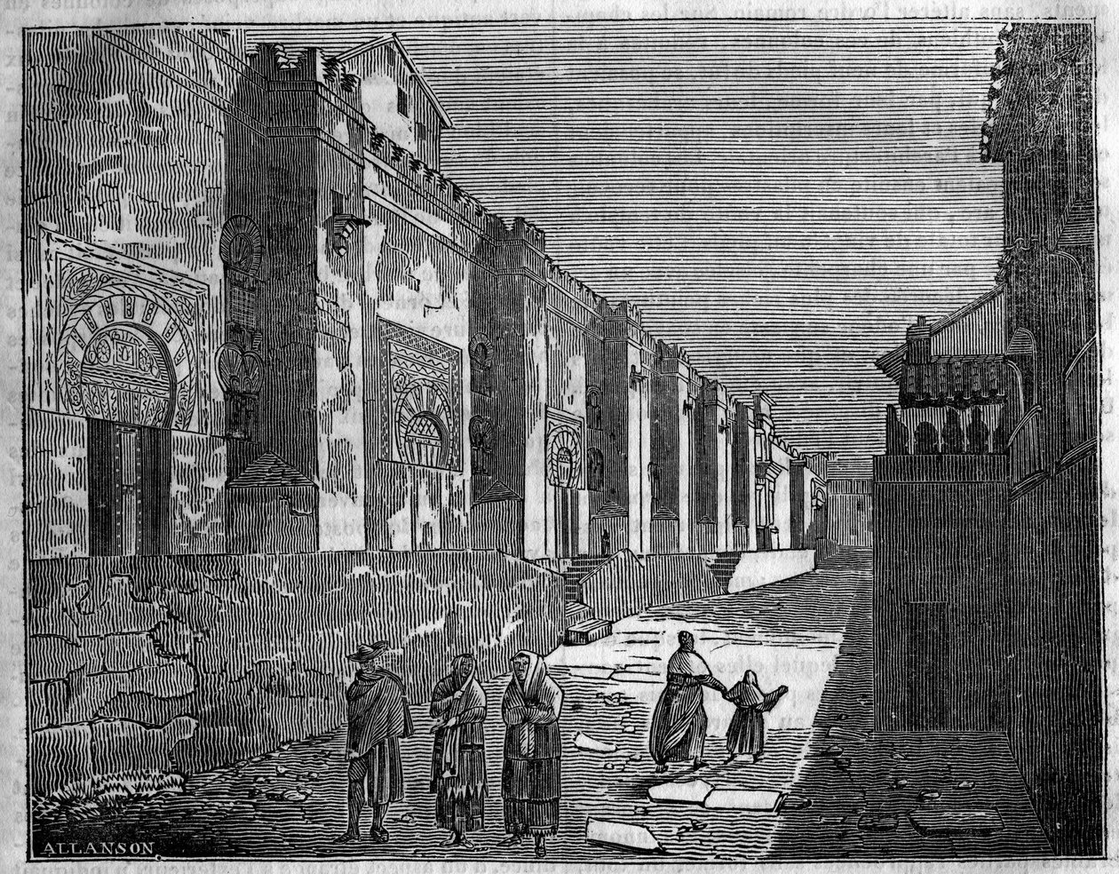 La Moschea di Cordoba in Spagna. Oggi la Cattedrale Cristiana da Unknown artist