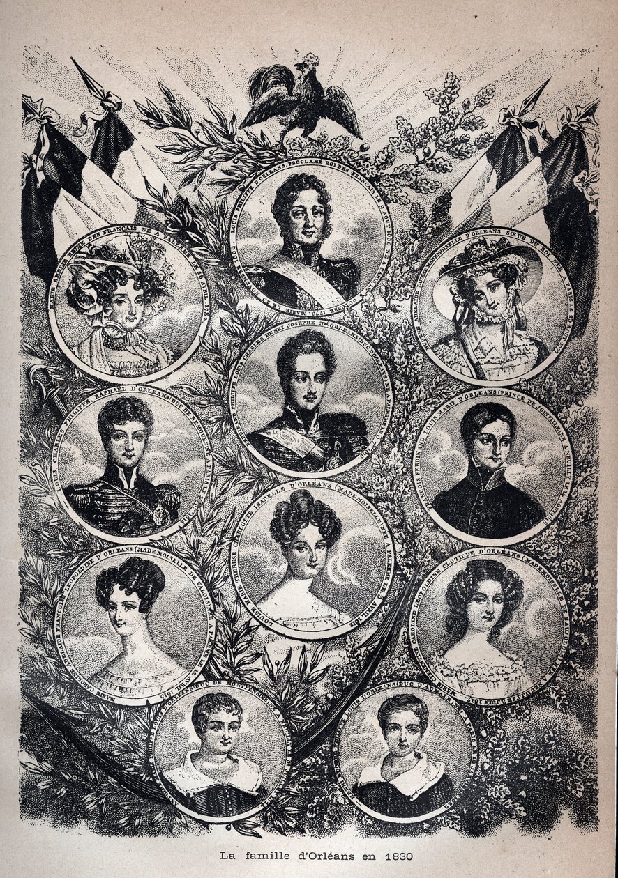 La famiglia Orleans nel 1830 - Luigi Filippo da Unknown artist