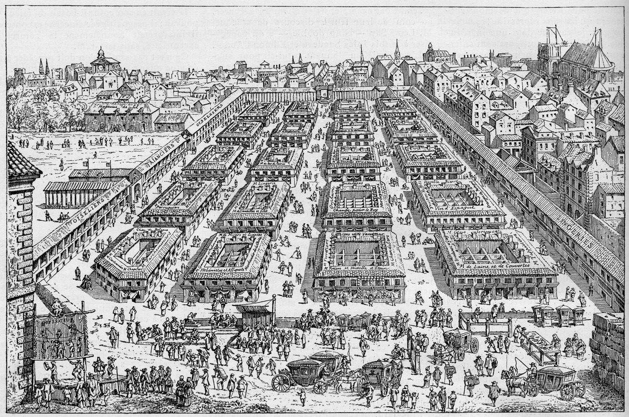La Fiera di Saint Germain nel XVII secolo. da Unknown artist