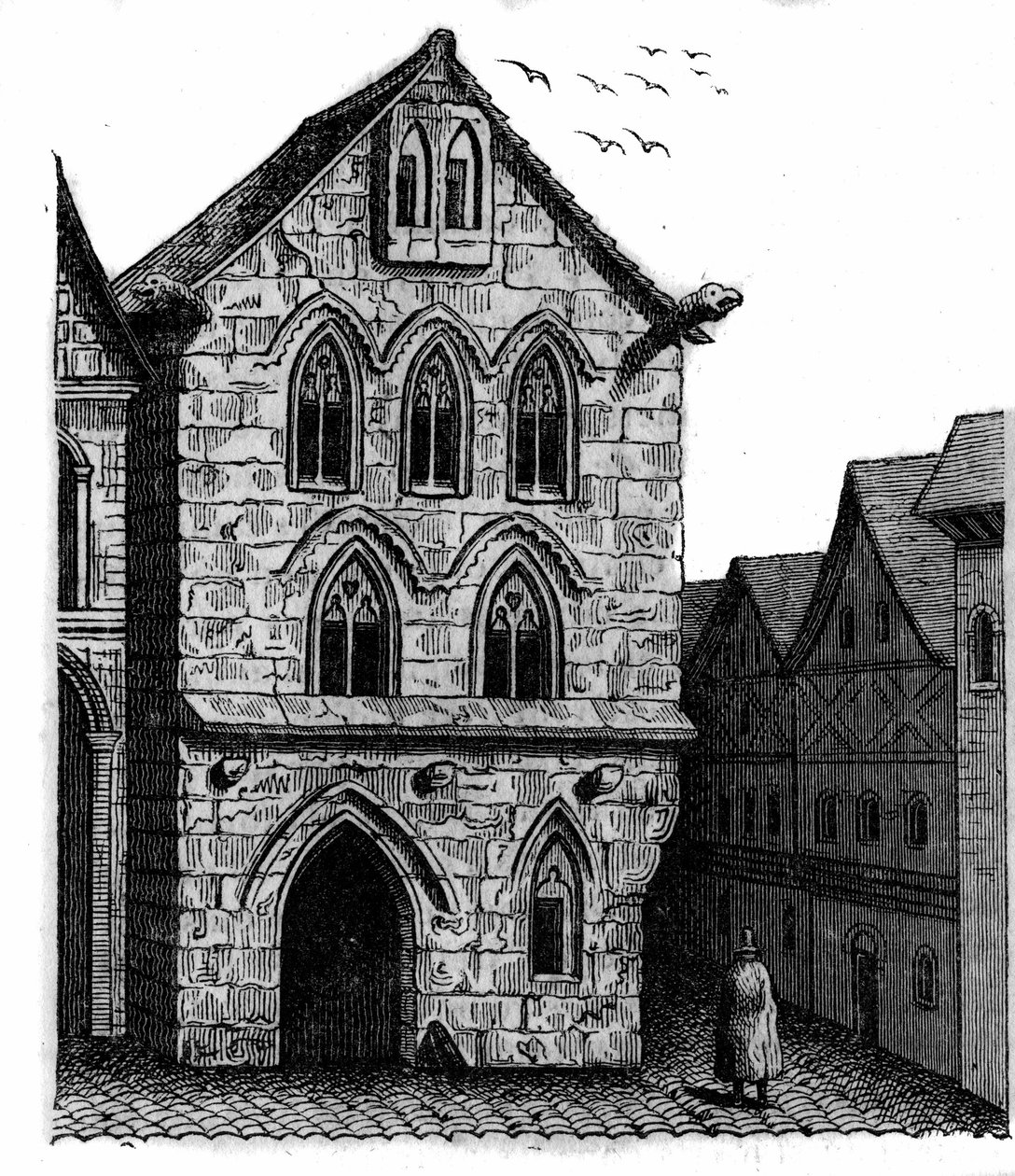 La Casa dei Templari a Louviers in Normandia da Unknown artist