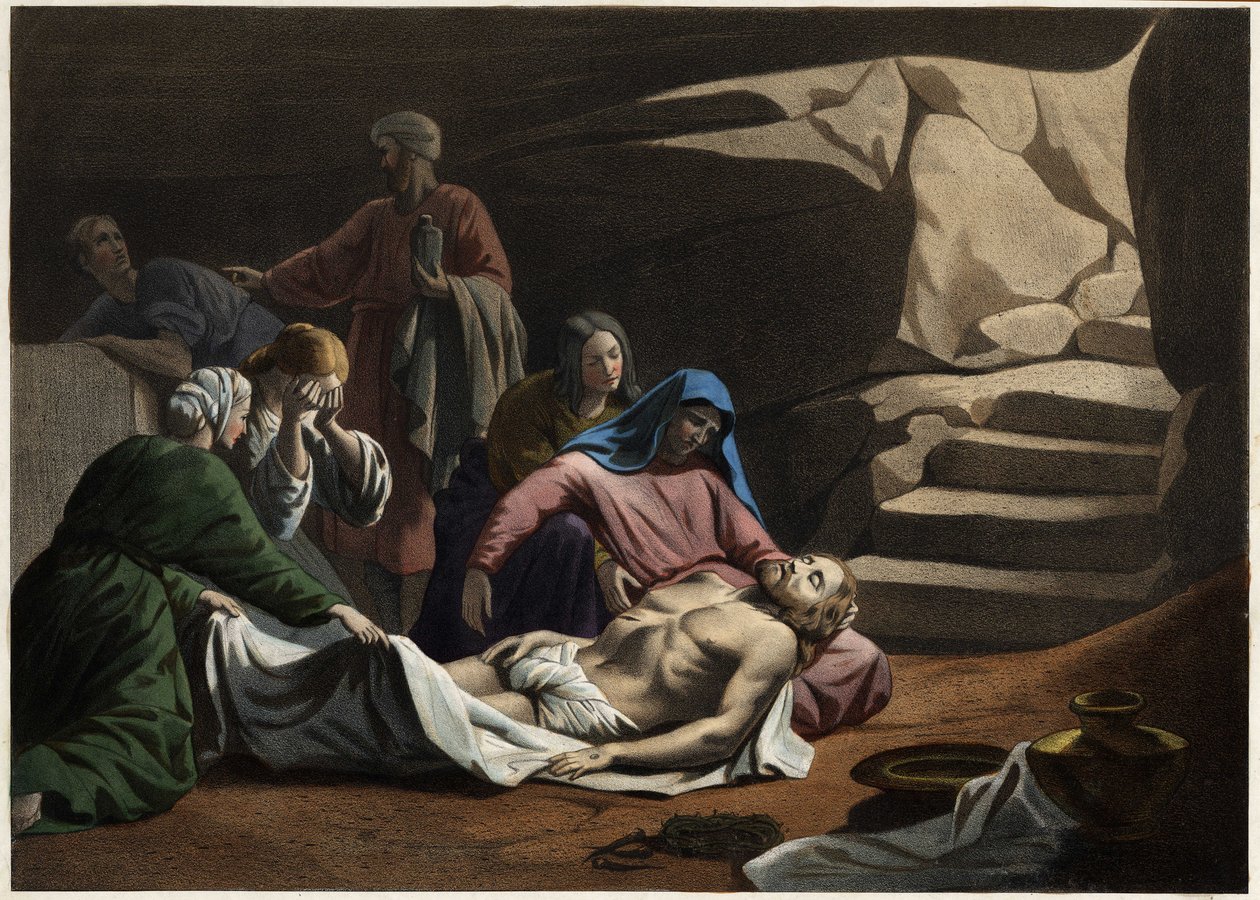 La tomba di Cristo (incisione anonima del XIX secolo) da Unknown artist