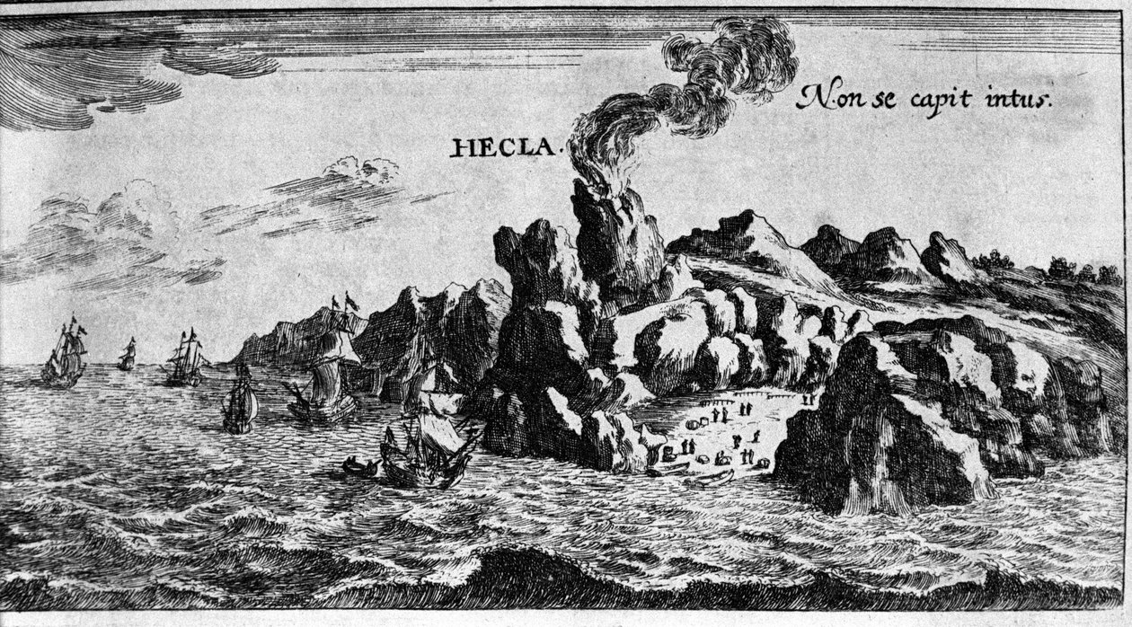 Il vulcano Hekla sulla costa dell