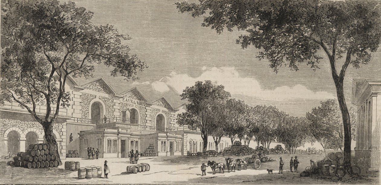 Il magazzino dei vini a Parigi nel 1861 - Distretto Eaux de vie da Unknown artist