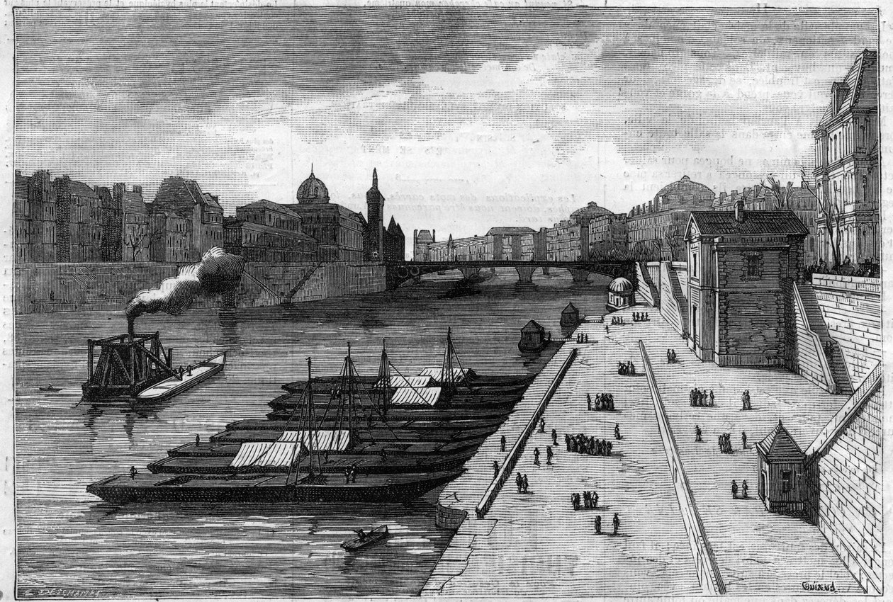 La passeggiata delle mele sul Quai dell