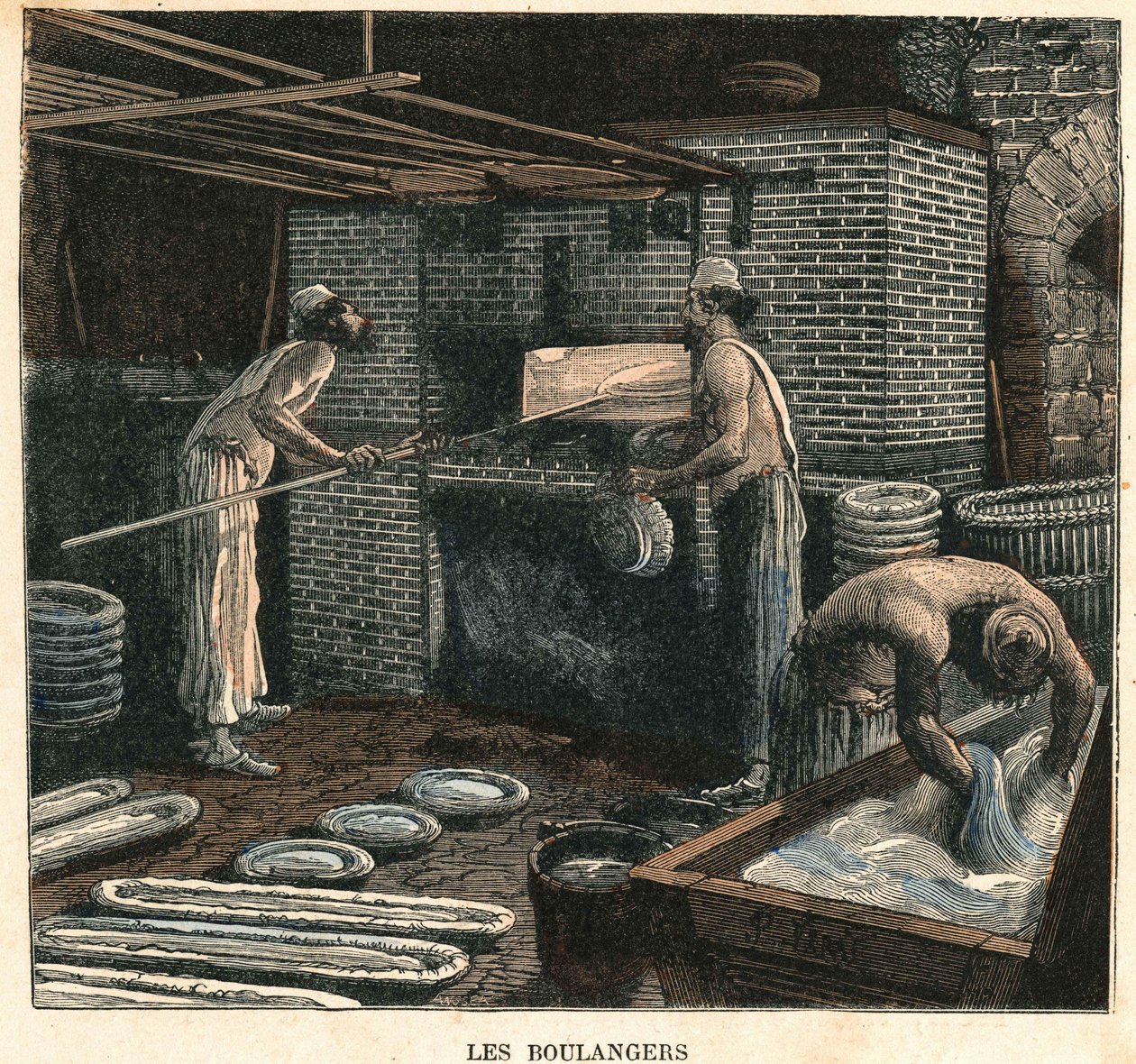 I fornai. Illustrazione del XIX secolo, collezione Bianchetti. da Unknown artist