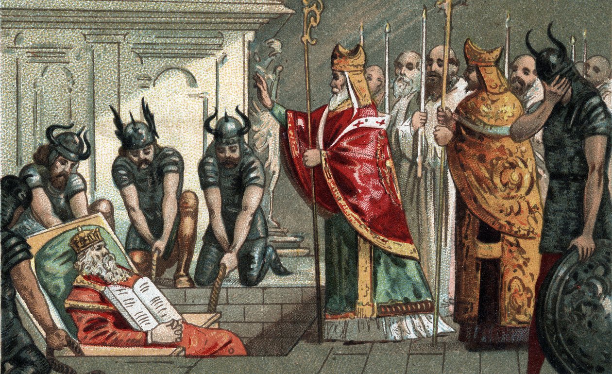 La sepoltura di Carlo Magno nell